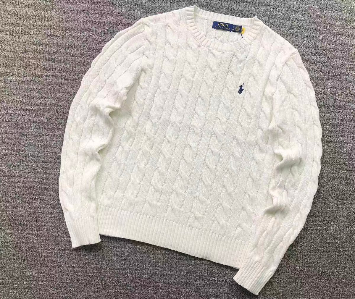 Pull Torsadé Blanc Mariposa